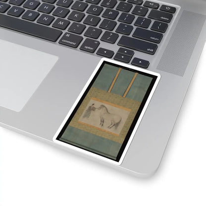 Unidentified - Horse and Groom - 14th century v2 - STICKER Vinyl Kiss-Cut Decal