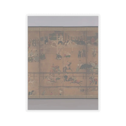 Unidentified - Horse Race at the Kamo Shrine - ca. 1600 v3 - STICKER Vinyl Kiss-Cut Decal