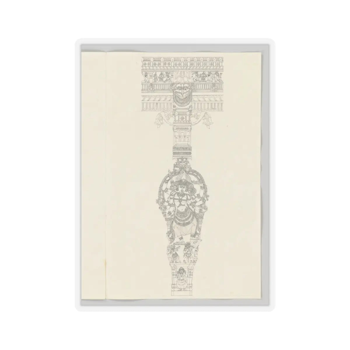 Unidentified - Kali - ca. 1800 - STICKER Vinyl Kiss-Cut Decal