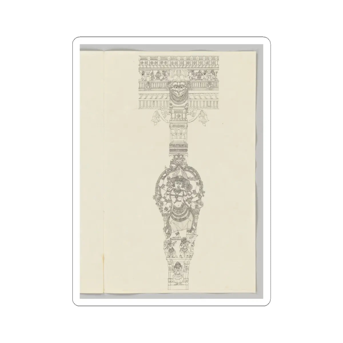 Unidentified - Kali - ca. 1800 - STICKER Vinyl Kiss-Cut Decal