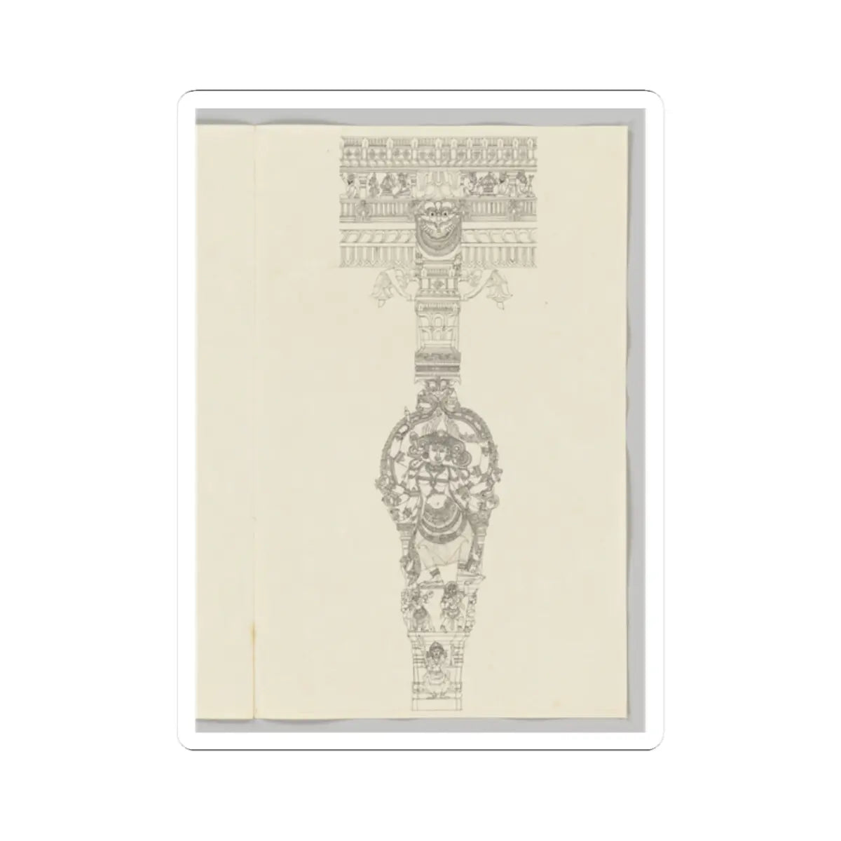 Unidentified - Kali - ca. 1800 - STICKER Vinyl Kiss-Cut Decal