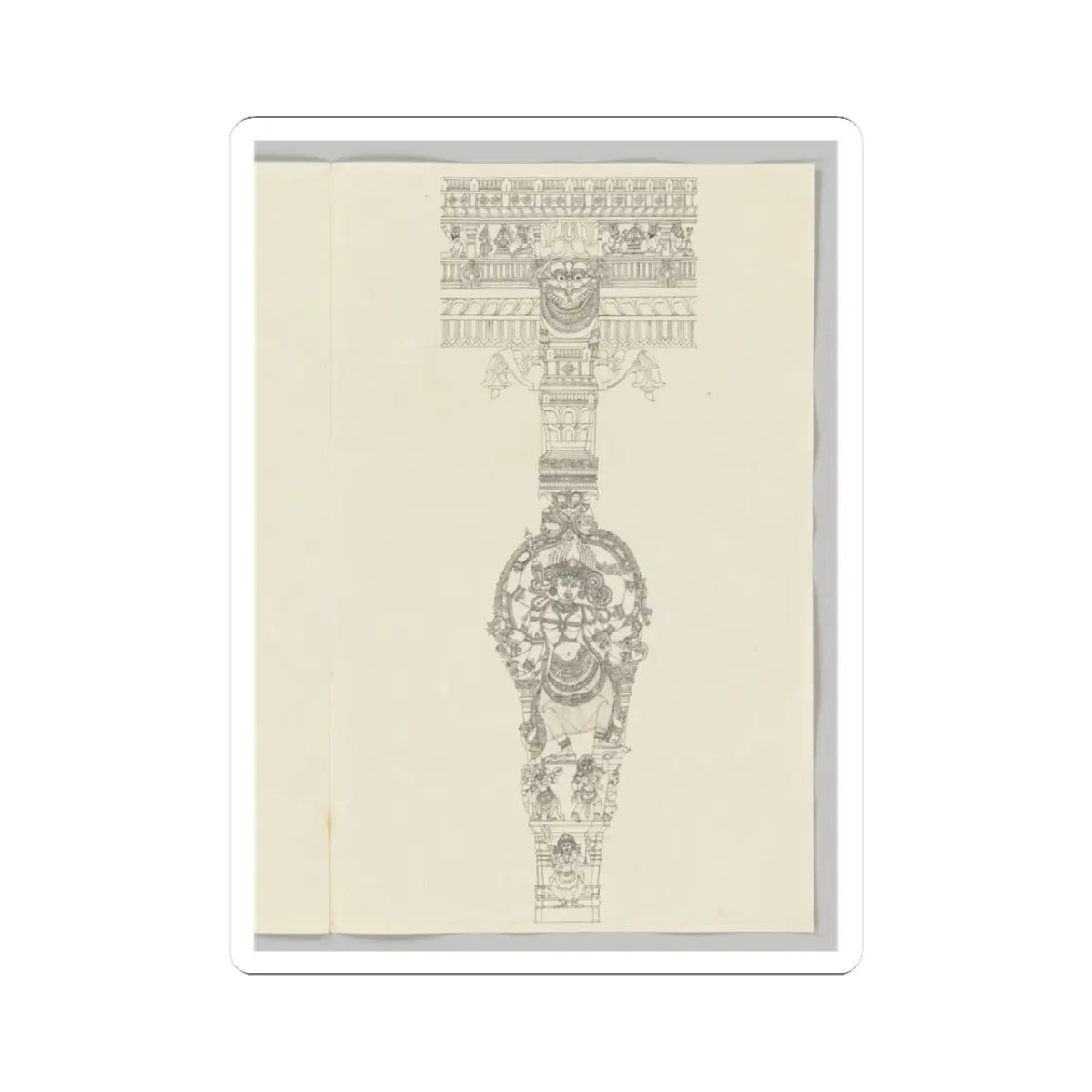 Unidentified - Kali - ca. 1800 - STICKER Vinyl Kiss-Cut Decal