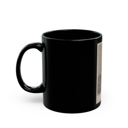 Unidentified Man 001 (U.S. Civil War) Black Coffee Mug-The Sticker Space