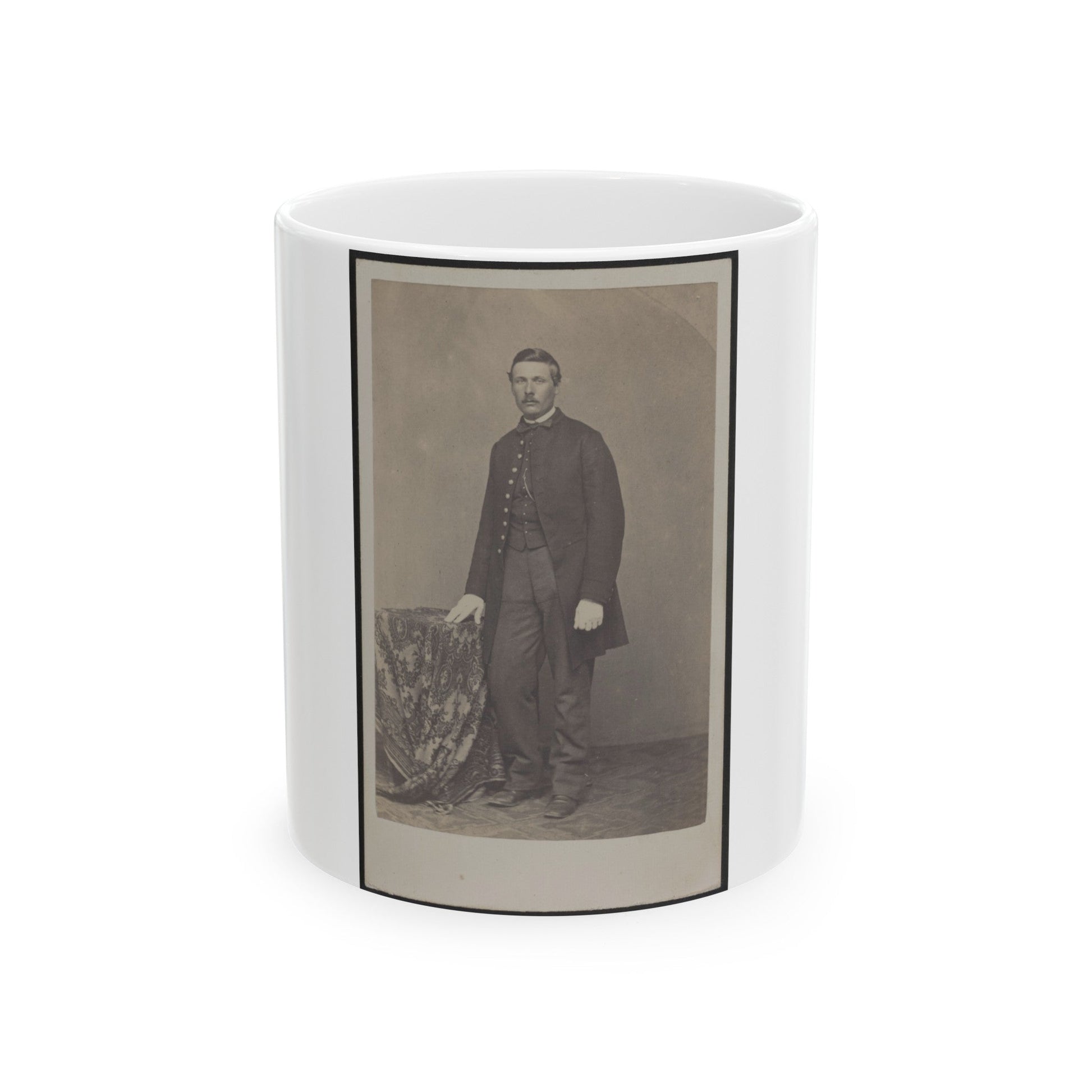 Unidentified Man 001 (U.S. Civil War) White Coffee Mug-11oz-The Sticker Space