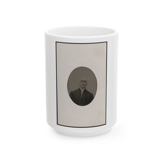 Unidentified Man 002 (U.S. Civil War) White Coffee Mug-15oz-The Sticker Space