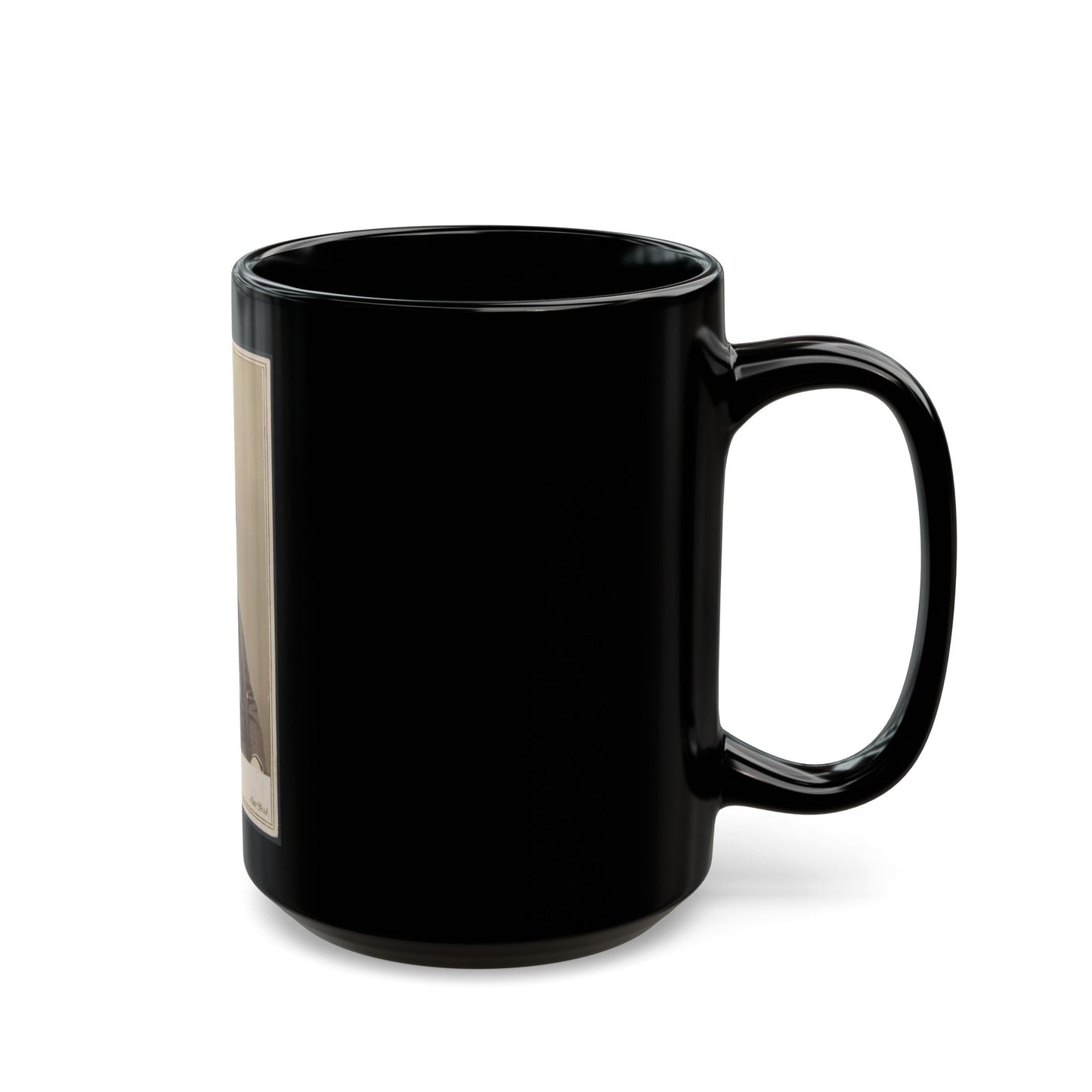 Unidentified Man 003 (U.S. Civil War) Black Coffee Mug-The Sticker Space