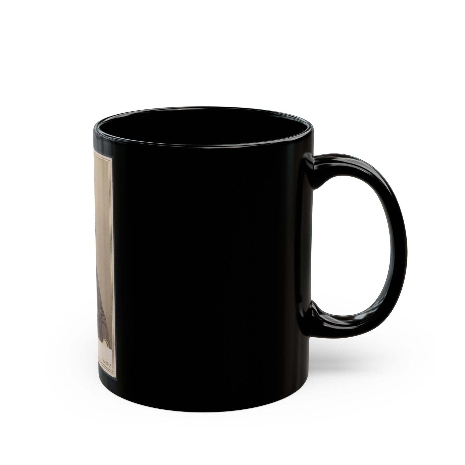 Unidentified Man 003 (U.S. Civil War) Black Coffee Mug-The Sticker Space