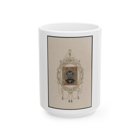 Unidentified Man 004 (U.S. Civil War) White Coffee Mug-15oz-The Sticker Space