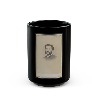 Unidentified Man 007 (U.S. Civil War) Black Coffee Mug-15oz-The Sticker Space