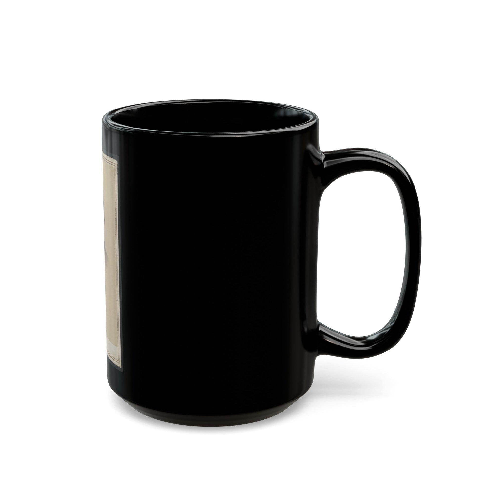 Unidentified Man 007 (U.S. Civil War) Black Coffee Mug-The Sticker Space