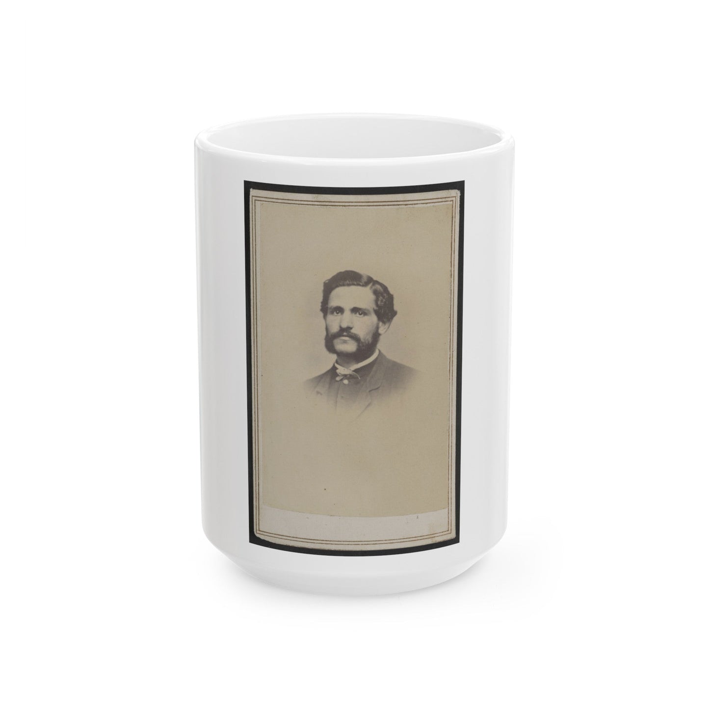 Unidentified Man 007 (U.S. Civil War) White Coffee Mug-15oz-The Sticker Space