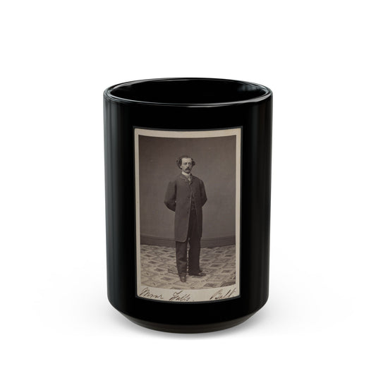 Unidentified Man 008 (U.S. Civil War) Black Coffee Mug-15oz-The Sticker Space