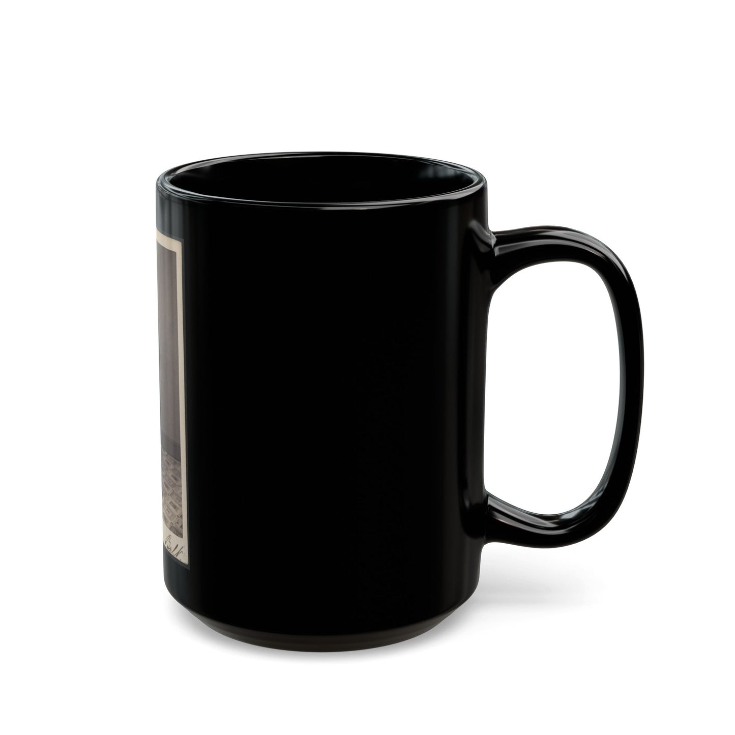 Unidentified Man 008 (U.S. Civil War) Black Coffee Mug-The Sticker Space