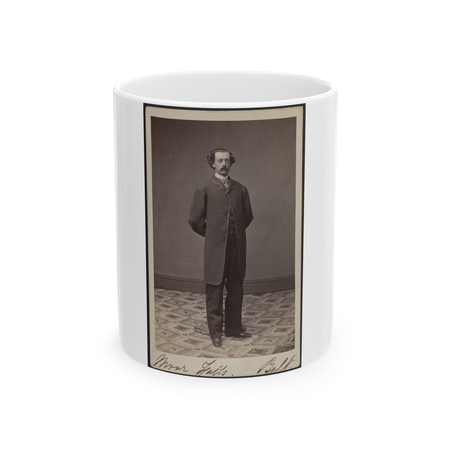 Unidentified Man 008 (U.S. Civil War) White Coffee Mug-11oz-The Sticker Space