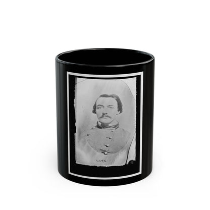 Unidentified Man In Uniform (U.S. Civil War) Black Coffee Mug-11oz-The Sticker Space