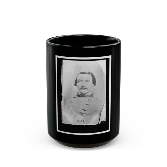 Unidentified Man In Uniform (U.S. Civil War) Black Coffee Mug-15oz-The Sticker Space