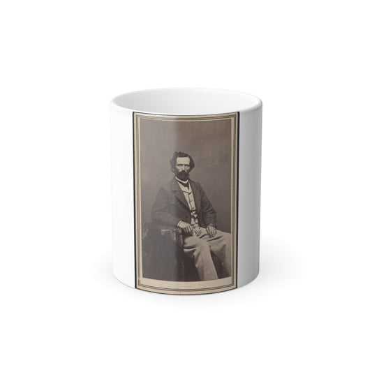 Unidentified Man Seated at Table (U.S. Civil War) Color Morphing Mug 11oz-11oz-The Sticker Space