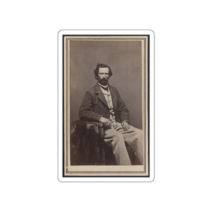 Unidentified Man Seated At Table (U.S. Civil War) STICKER Vinyl Die-Cut Decal-White-The Sticker Space