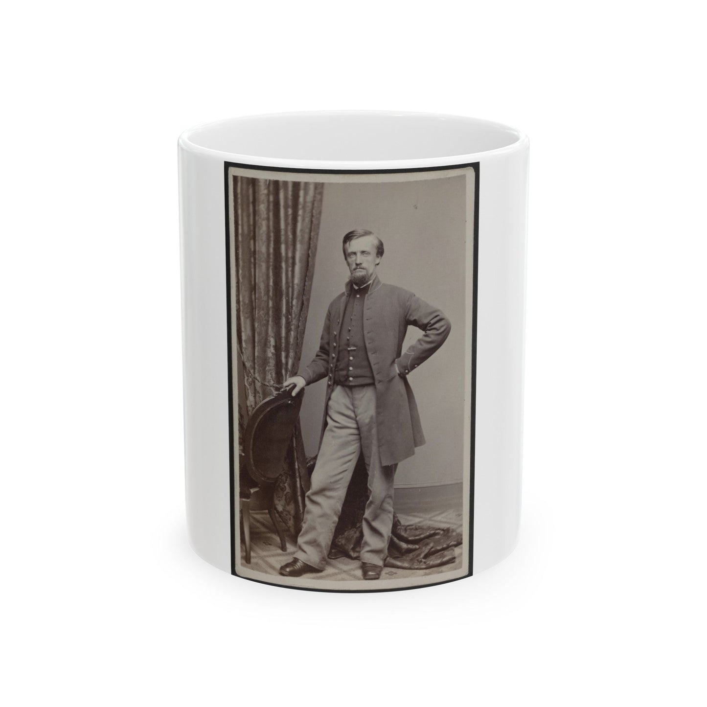 Unidentified Man (U.S. Civil War) White Coffee Mug-11oz-The Sticker Space