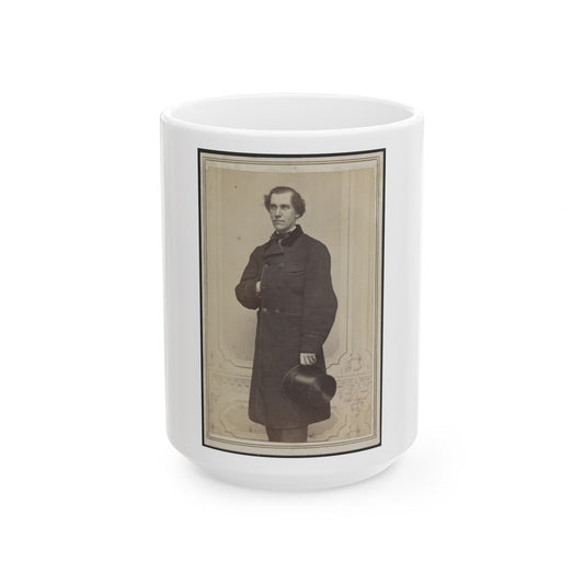 Unidentified Man With Hat (U.S. Civil War) White Coffee Mug-15oz-The Sticker Space