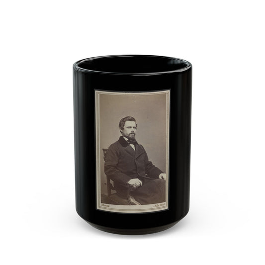 Unidentified Man(2) (U.S. Civil War) Black Coffee Mug-15oz-The Sticker Space