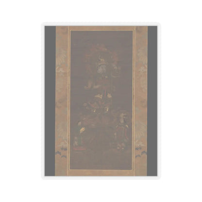 Unidentified - Mount Kurama Mandala- Bishamonten Triad - 15th–16th century v1 - STICKER Vinyl Kiss-Cut Decal