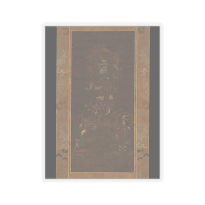 Unidentified - Mount Kurama Mandala- Bishamonten Triad - 15th–16th century v1 - STICKER Vinyl Kiss-Cut Decal