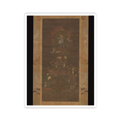 Unidentified - Mount Kurama Mandala- Bishamonten Triad - 15th–16th century v1 - STICKER Vinyl Kiss-Cut Decal