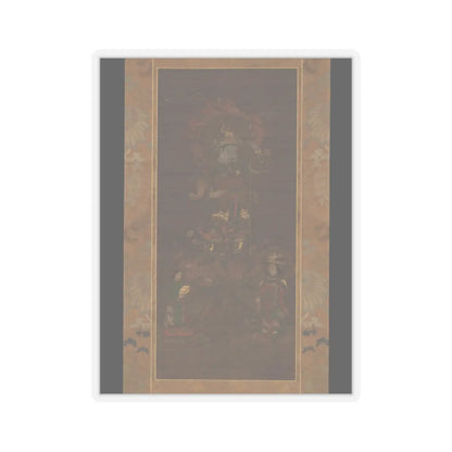 Unidentified - Mount Kurama Mandala- Bishamonten Triad - 15th–16th century v1 - STICKER Vinyl Kiss-Cut Decal