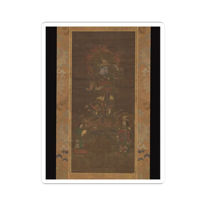 Unidentified - Mount Kurama Mandala- Bishamonten Triad - 15th–16th century v1 - STICKER Vinyl Kiss-Cut Decal