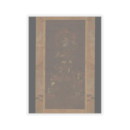 Unidentified - Mount Kurama Mandala- Bishamonten Triad - 15th–16th century v1 - STICKER Vinyl Kiss-Cut Decal