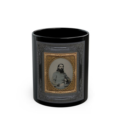 Unidentified Officer In The Confederate Medical Corps (U.S. Civil War) Black Coffee Mug-11oz-The Sticker Space