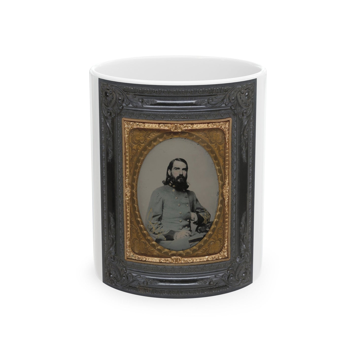 Unidentified Officer In The Confederate Medical Corps (U.S. Civil War) White Coffee Mug-11oz-The Sticker Space