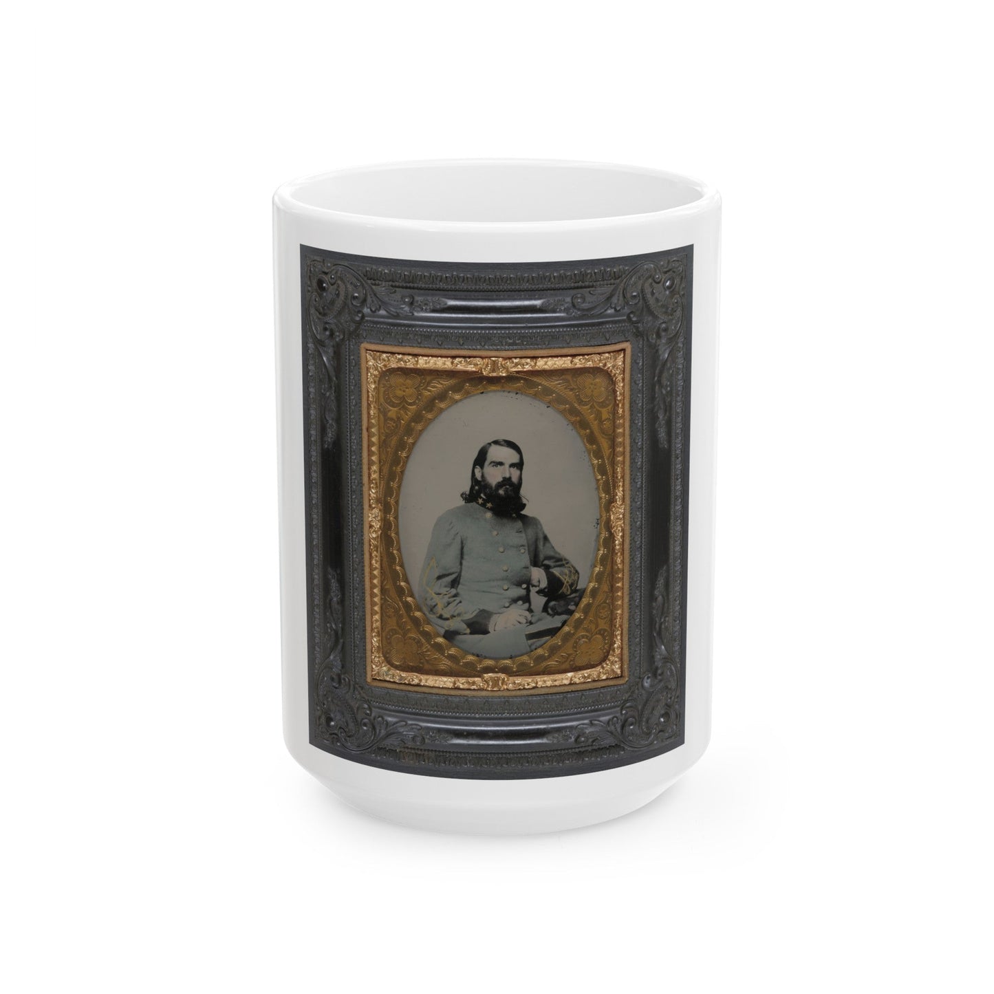 Unidentified Officer In The Confederate Medical Corps (U.S. Civil War) White Coffee Mug-15oz-The Sticker Space