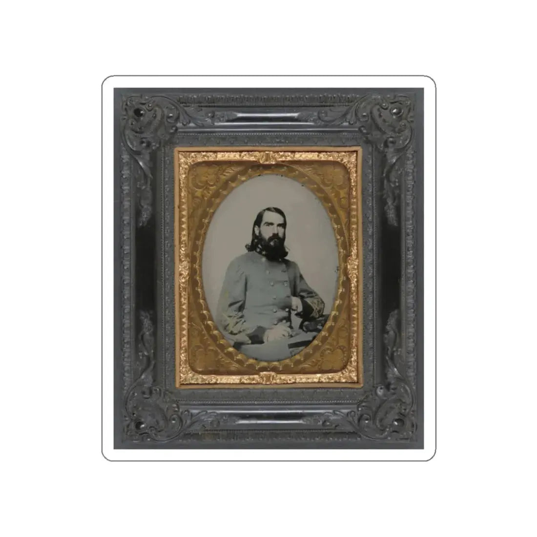 Unidentified Officer In The Confederate Medical Corps (U.S. Civil War) STICKER Vinyl Die-Cut Decal White Die-Cut 2 Inch - The Sticker Space