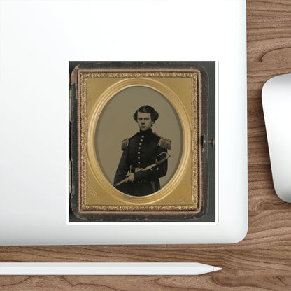 Unidentified Officer In Union Uniform With Sword (U.S. Civil War) STICKER Vinyl Die-Cut Decal-The Sticker Space