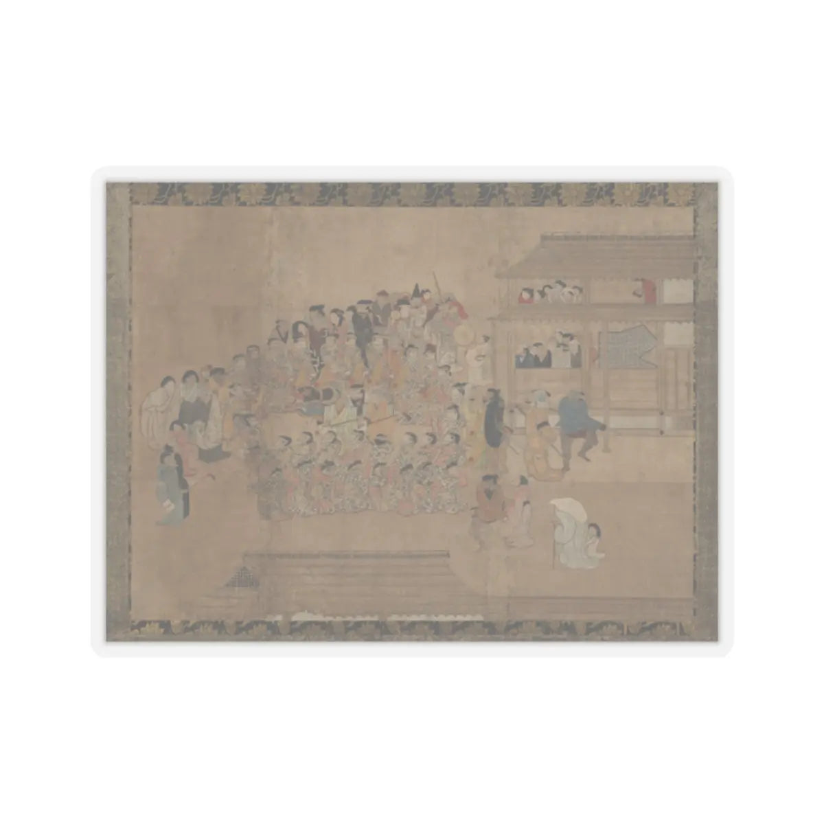 Unidentified - People Dancing - early 17th century v1 - STICKER Vinyl Kiss-Cut Decal