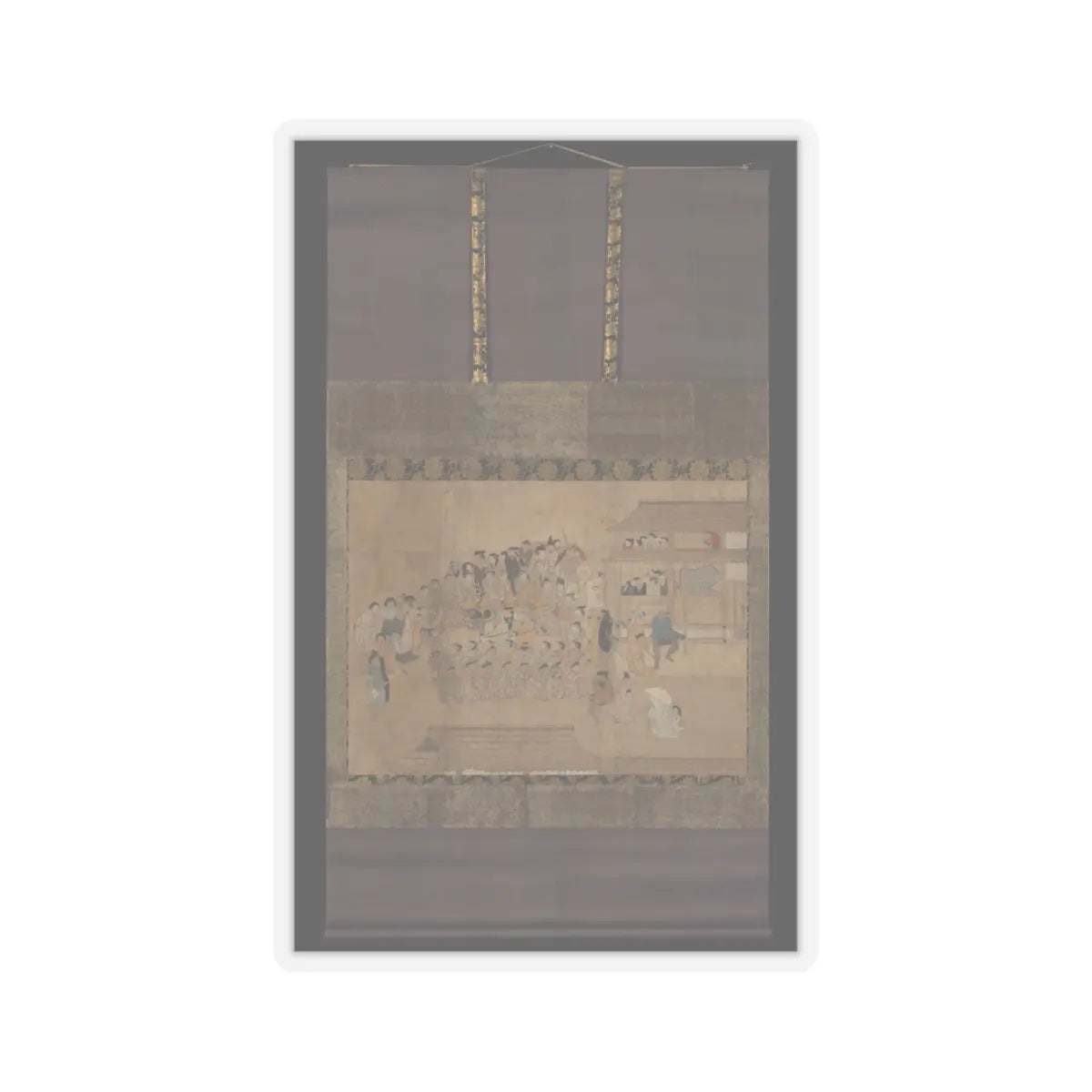 Unidentified - People Dancing - early 17th century v2 - STICKER Vinyl Kiss-Cut Decal