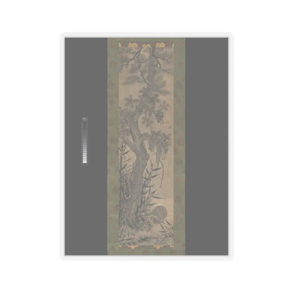 Unidentified - Pine, Bamboo, Grape, and Squirrel - 18th–19th century v1 - STICKER Vinyl Kiss-Cut Decal