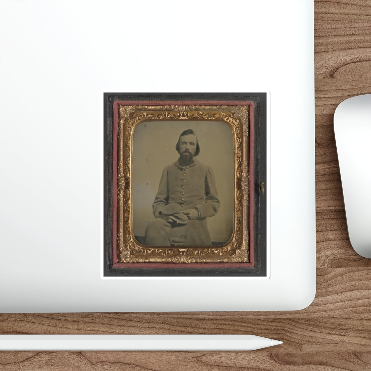 Unidentified Private In Confederate Uniform (U.S. Civil War) STICKER Vinyl Die-Cut Decal-The Sticker Space