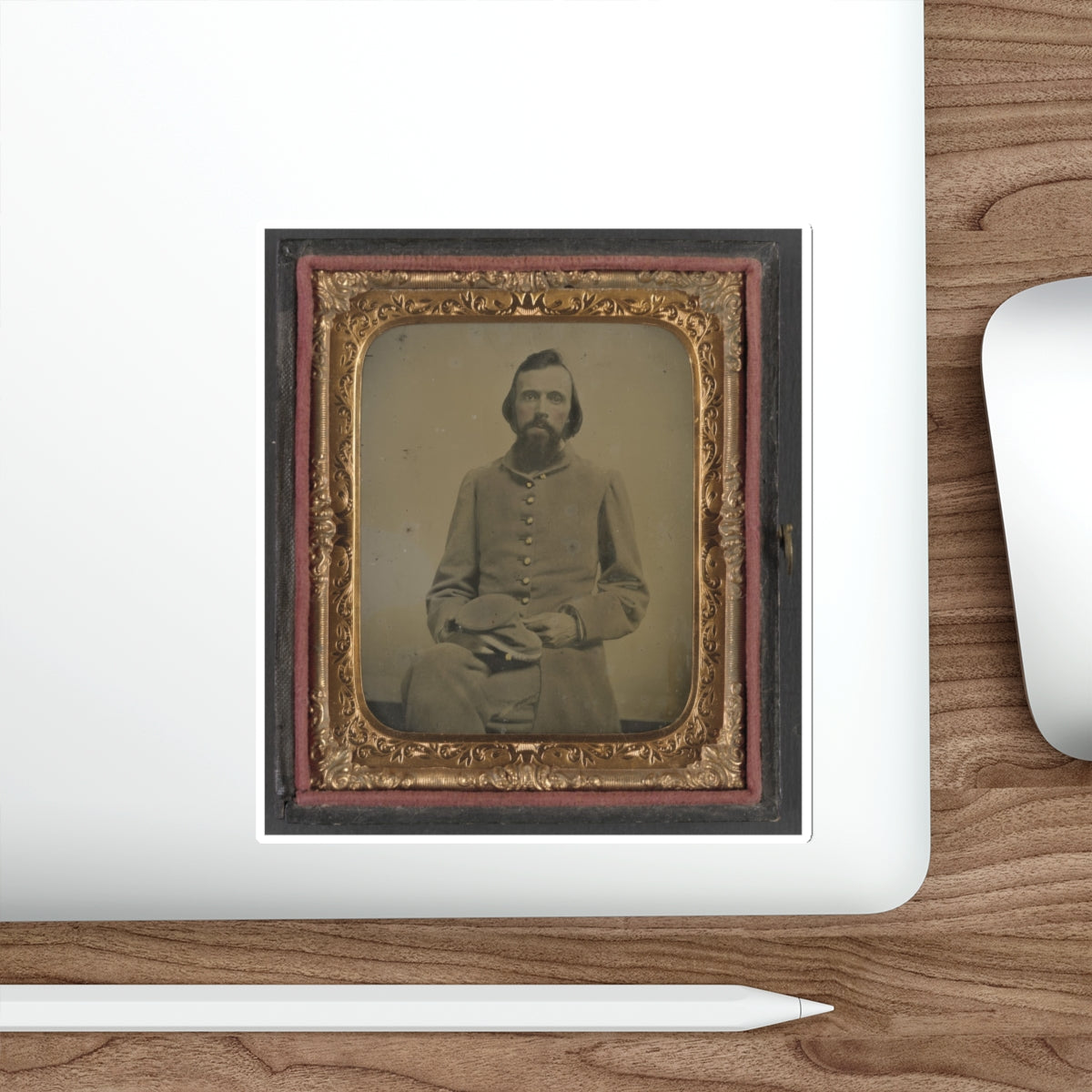 Unidentified Private In Confederate Uniform (U.S. Civil War) STICKER Vinyl Die-Cut Decal-The Sticker Space