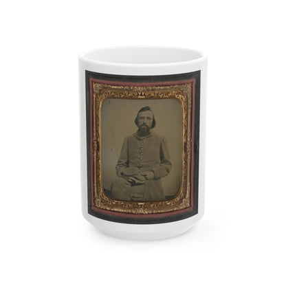 Unidentified Private In Confederate Uniform (U.S. Civil War) White Coffee Mug-15oz-The Sticker Space