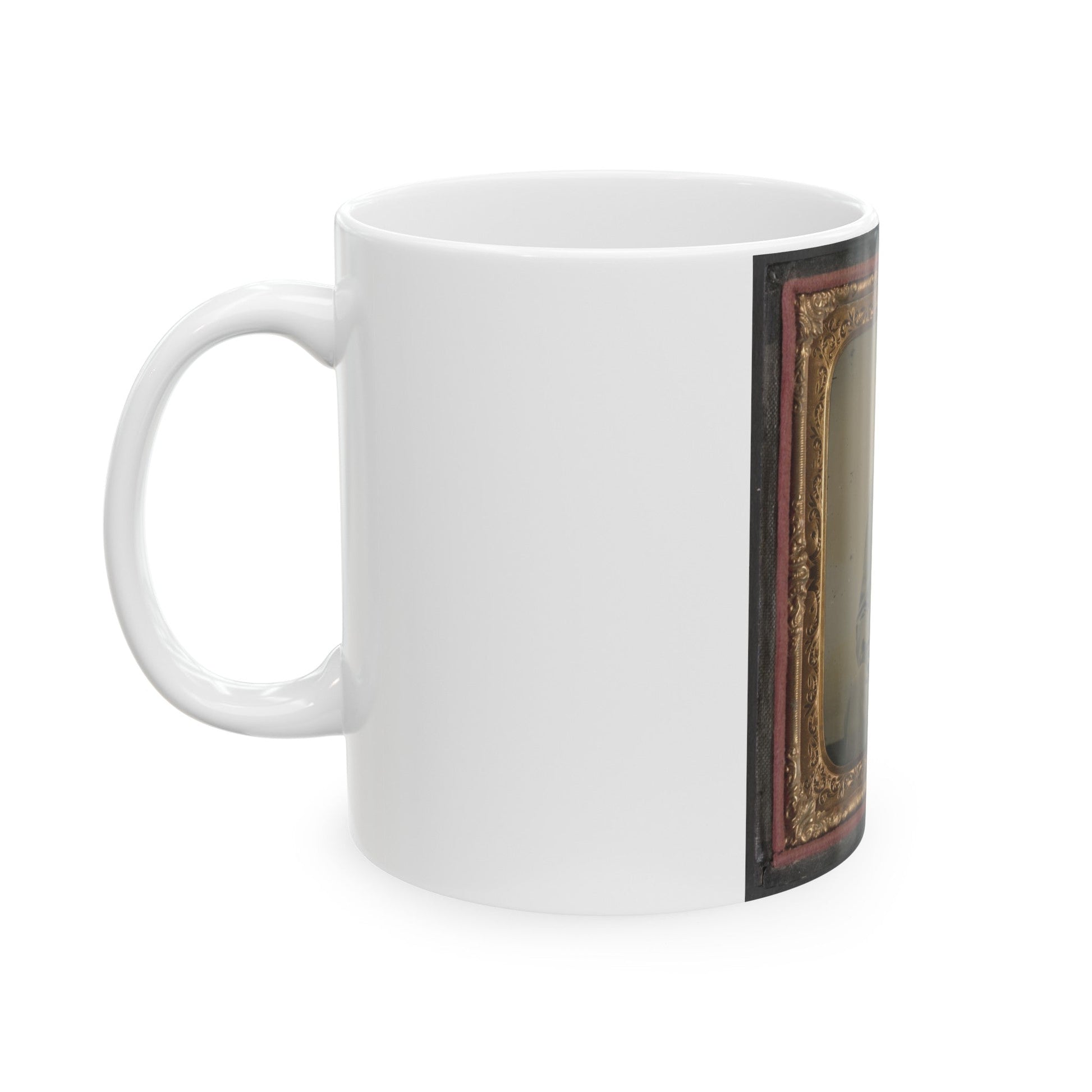 Unidentified Private In Confederate Uniform (U.S. Civil War) White Coffee Mug-The Sticker Space