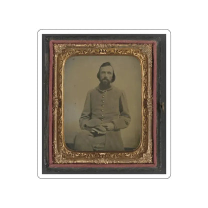 Unidentified Private In Confederate Uniform (U.S. Civil War) STICKER Vinyl Die-Cut Decal White Die-Cut 6 Inch - The Sticker Space
