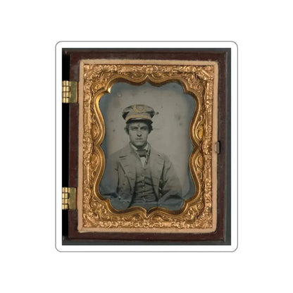 Unidentified Sailor In Confederate Naval Officer's Uniform (U.S. Civil War) STICKER Vinyl Die-Cut Decal White Die-Cut 3 Inch - The Sticker Space