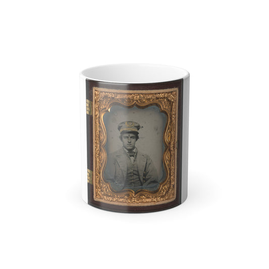 Unidentified Sailor in Confederate Naval Officer's Uniform (U.S. Civil War) Color Morphing Mug 11oz-11oz-The Sticker Space