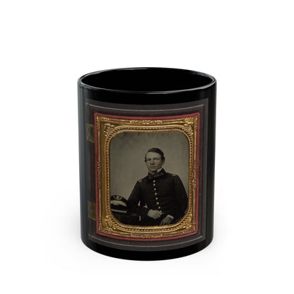 Unidentified Sailor In Union Master's Uniform With Navy Officer's Hat (U.S. Civil War) Black Coffee Mug-11oz-The Sticker Space