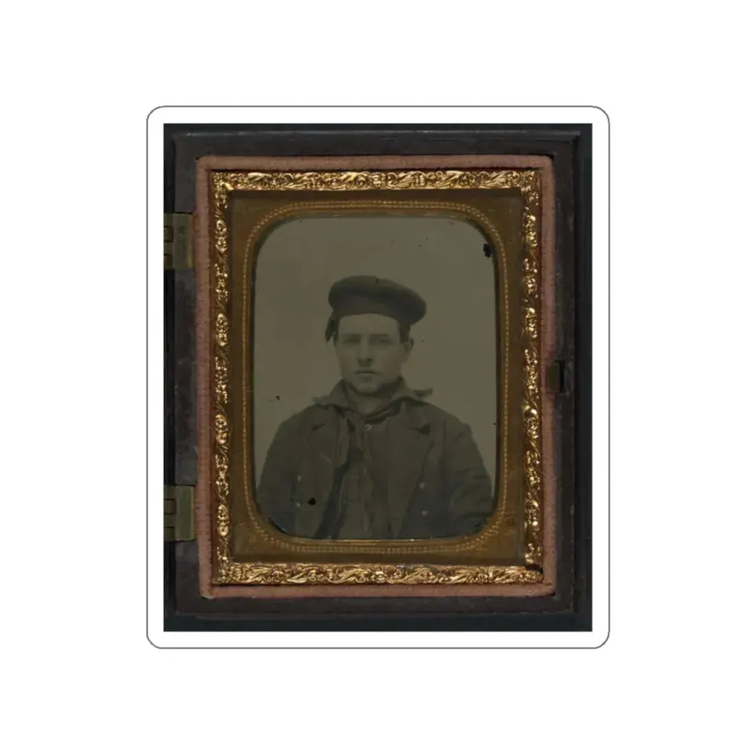 Unidentified Sailor In Union Uniform 001 (U.S. Civil War) STICKER Vinyl Die-Cut Decal White Die-Cut 2 Inch - The Sticker Space
