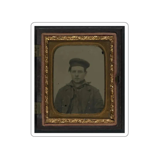 Unidentified Sailor In Union Uniform 001 (U.S. Civil War) STICKER Vinyl Die-Cut Decal White Die-Cut 2 Inch - The Sticker Space