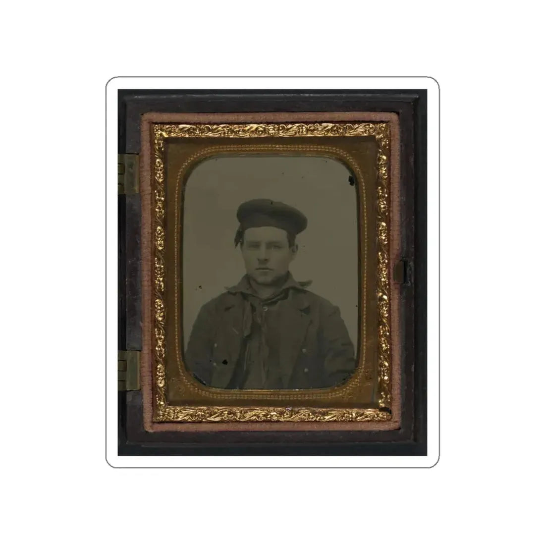 Unidentified Sailor In Union Uniform 001 (U.S. Civil War) STICKER Vinyl Die-Cut Decal White Die-Cut 4 Inch - The Sticker Space